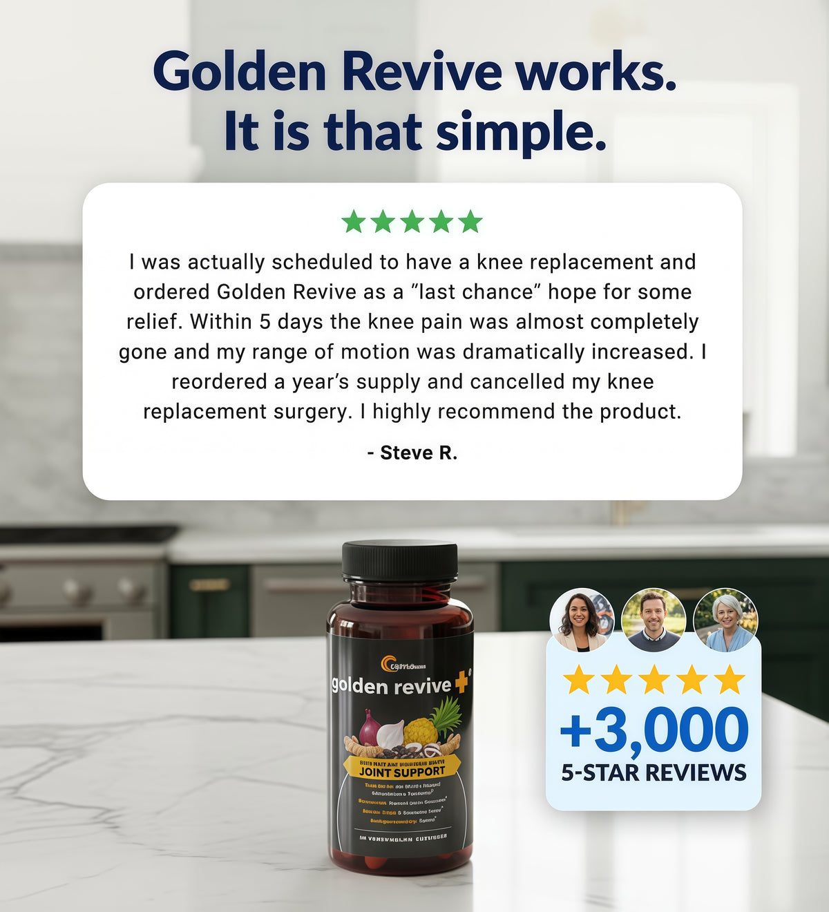 UpWellness Golden Revive + Joint Support Supplement, 60 Capsules