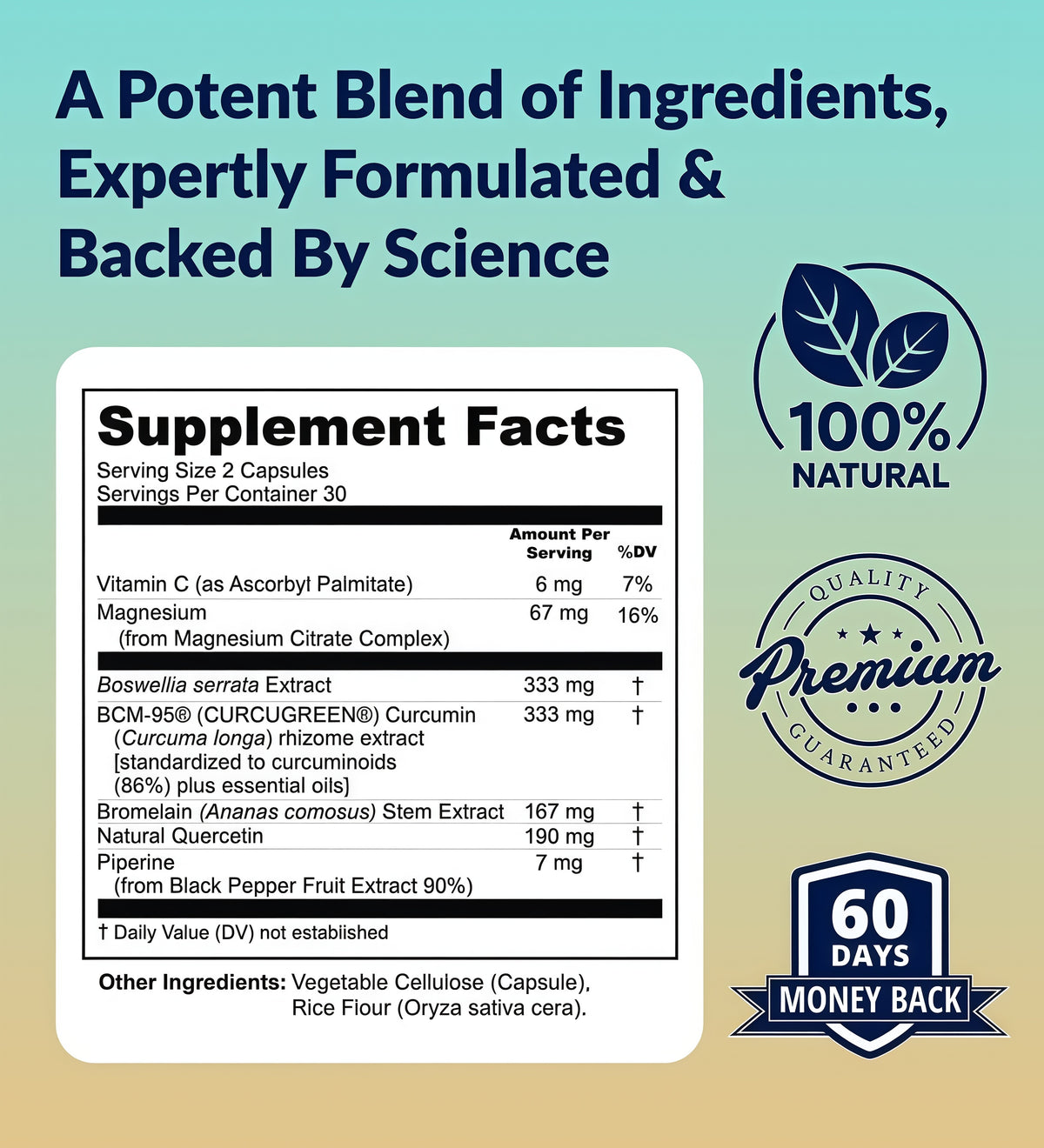 UpWellness Golden Revive + Joint Support Supplement, 60 Capsules
