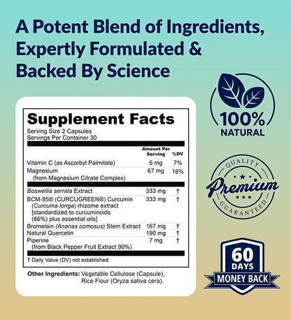 UpWellness Golden Revive + Joint Support Supplement, 60 Capsules